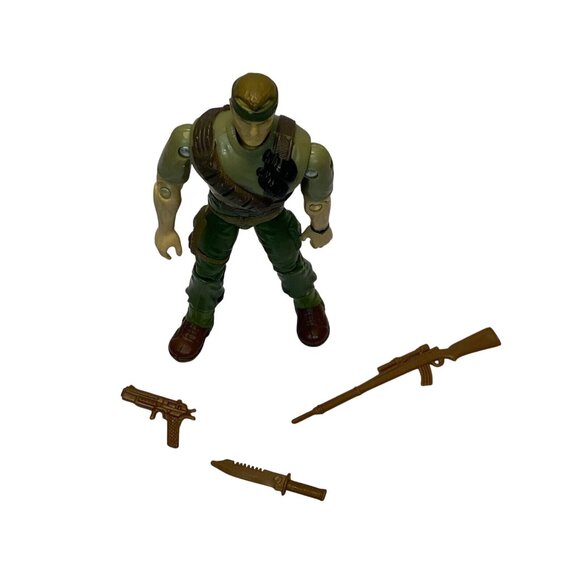 Vintage 1994 Hasbro GI Joe Commando Sgt. Savage Figure w Weapons Gun Knife Rifle - Picture 2 of 14